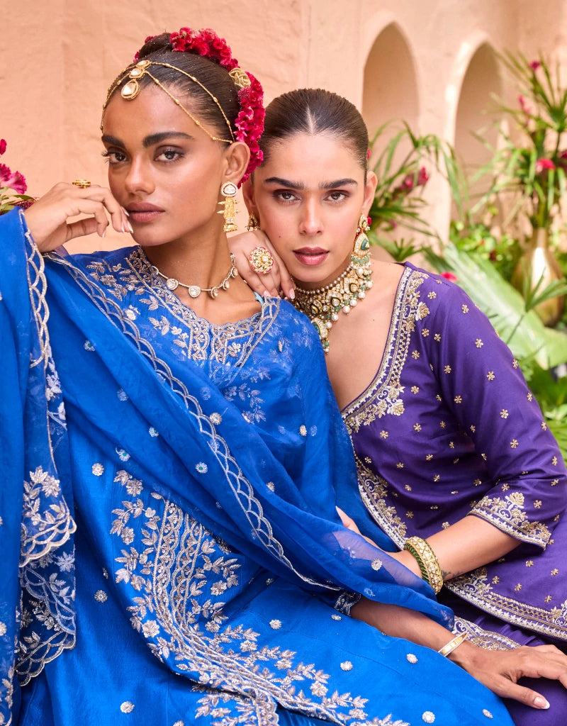 Ahad Bell Bottom Set By Manvi Kapoor F