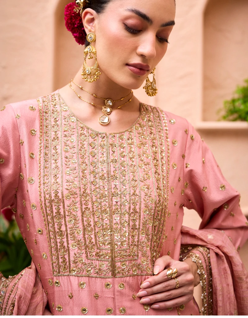 Dilruba Bell Bottom Set By Manvi Kapoor F