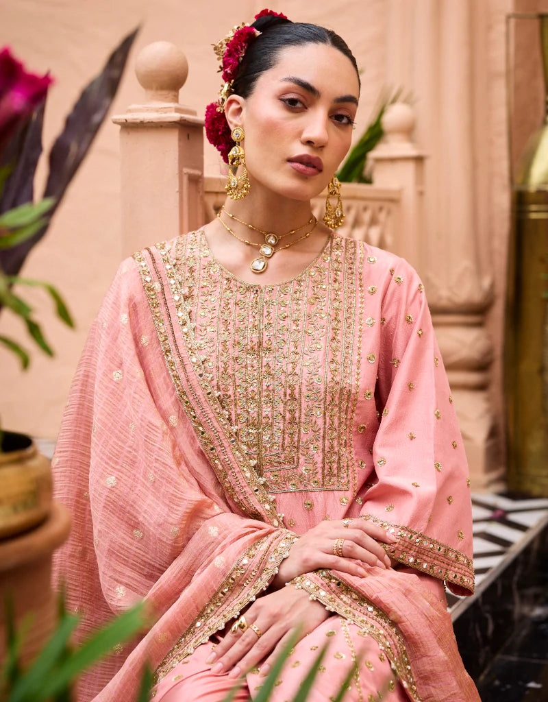 Dilruba Bell Bottom Set By Manvi Kapoor I