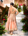 Gold Bandhgala Anarkali Set by Manvi Kapoor D