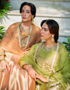 Green Bandhgala Anarkali Set By Manvi Kapoor I