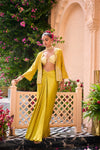 Green Souk Skirt Set By Manvi Kapoor A