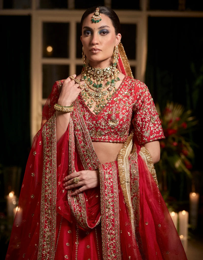 Gulaab Lehenga Set By Manvi Kapoor B