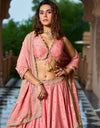 Gulabi Lehenga Set By Manvi Kapoor B