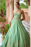 Hara Lehenga Set By Manvi Kapoor A