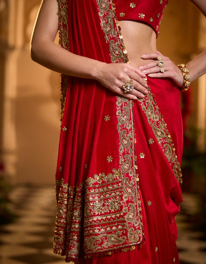 Leher Saree Set By Manvi Kapoor C