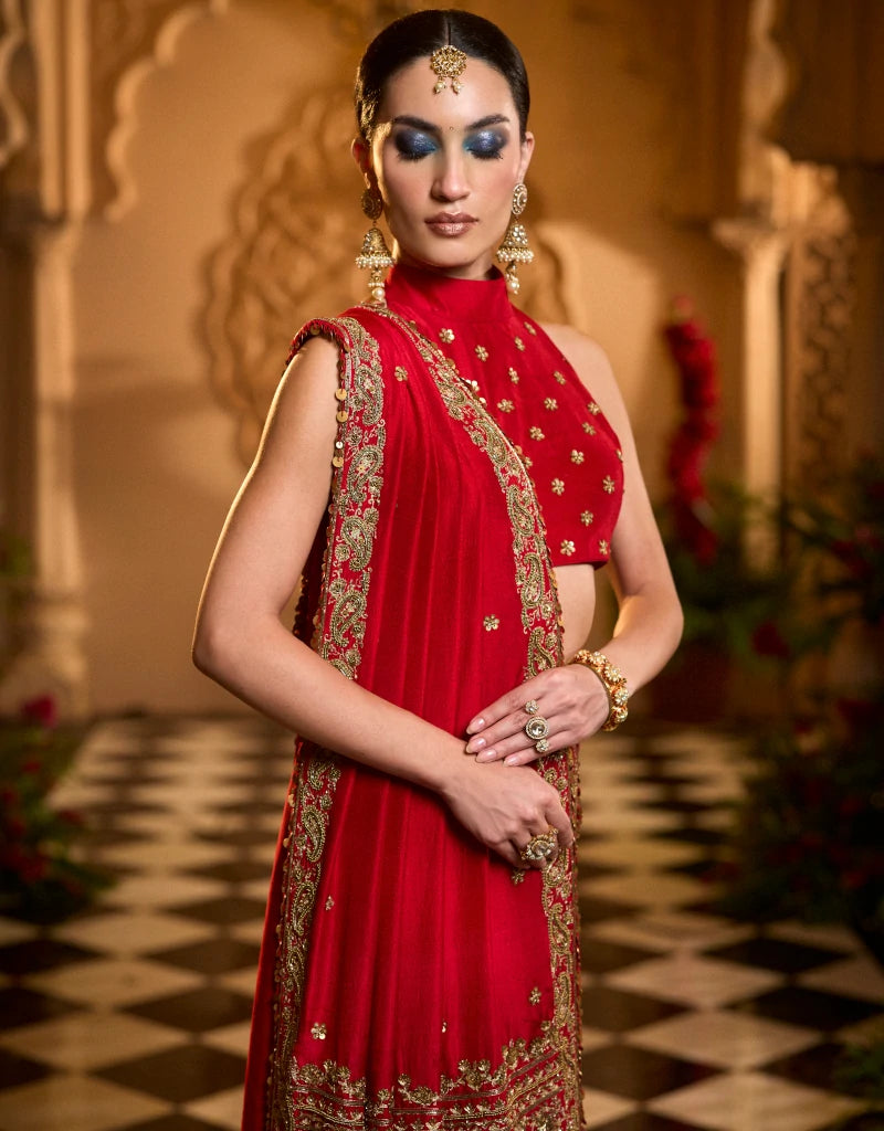 Leher Saree Set By Manvi Kapoor E