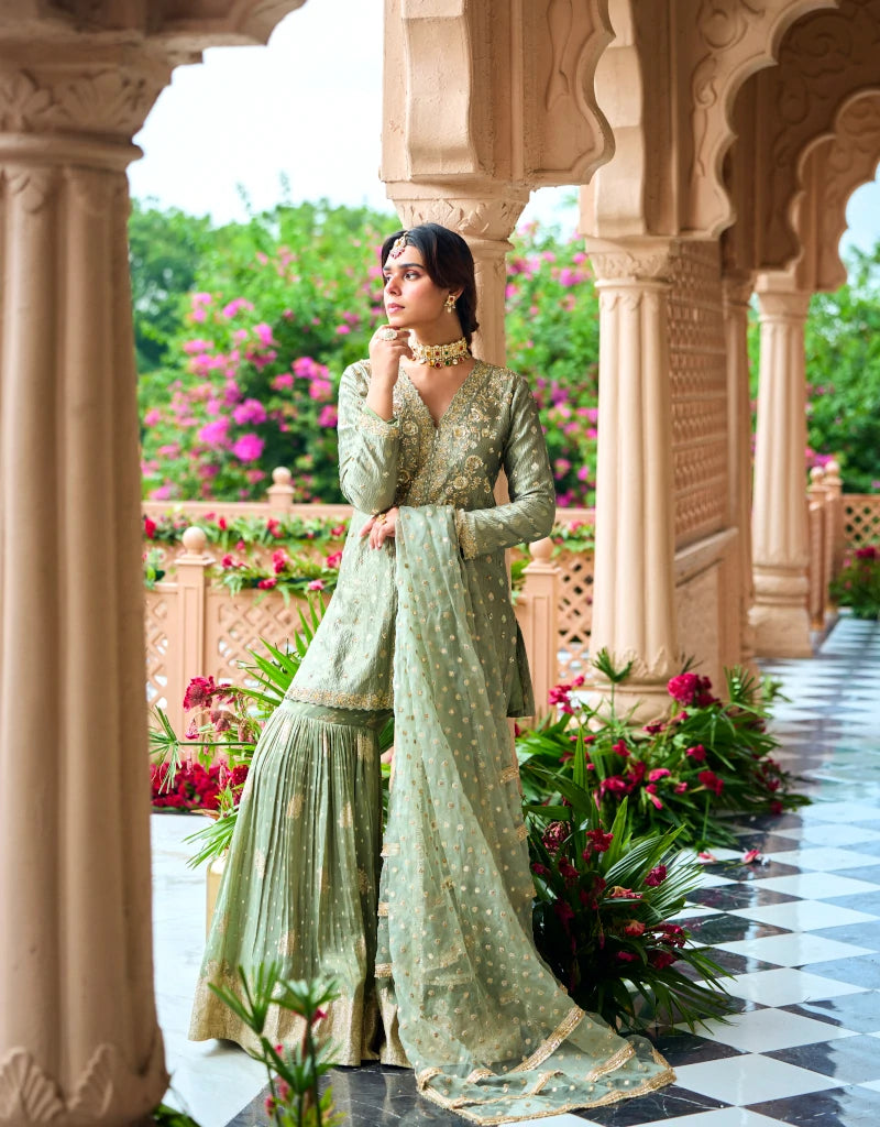 Nawaab Gharara Set By Manvi Kapoor C