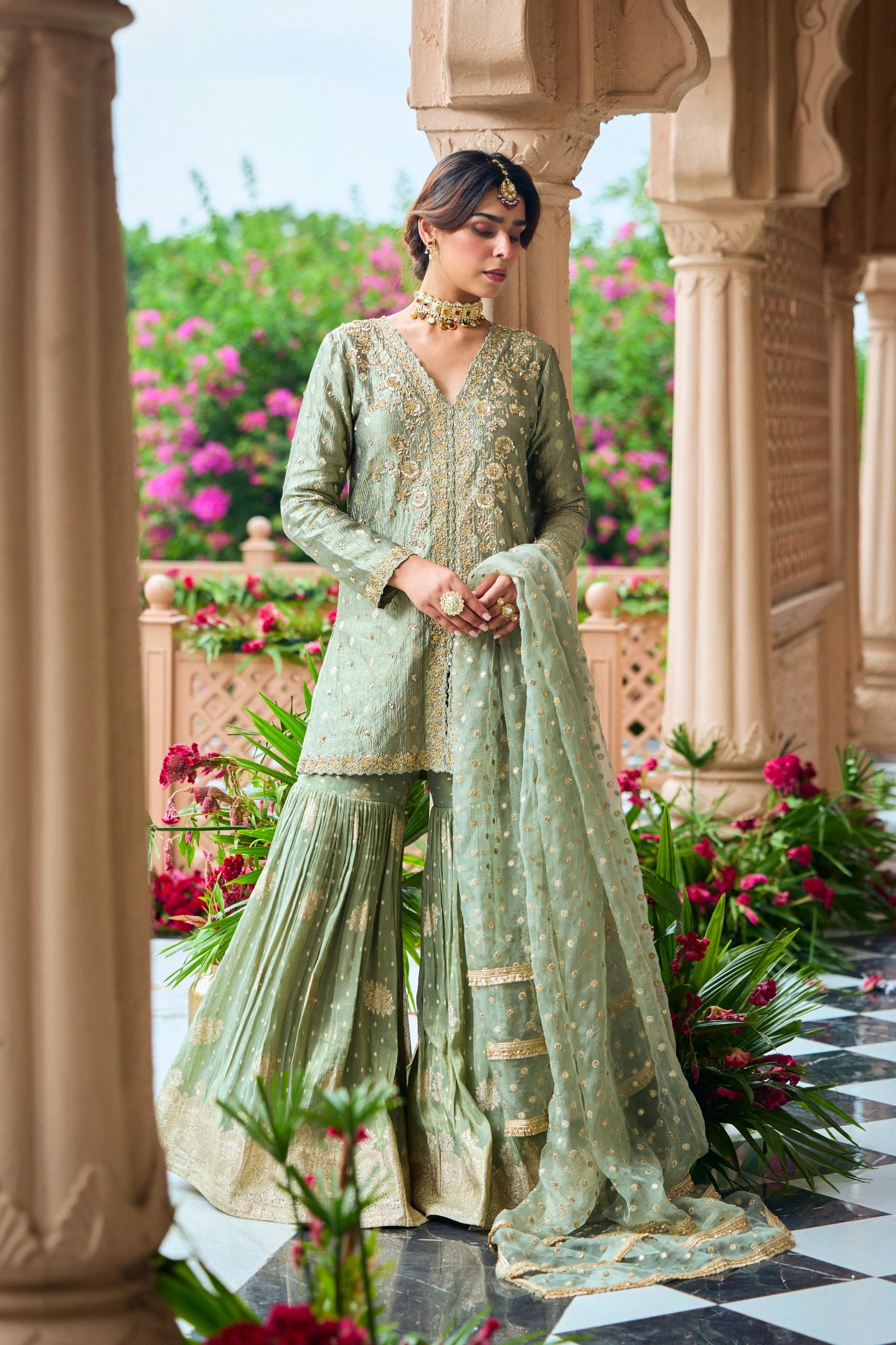 Nawaab Gharara Set By Manvi Kapoor A