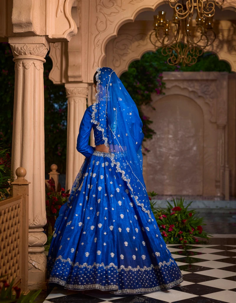 Neel Lehenga Set By Manvi Kapoor C