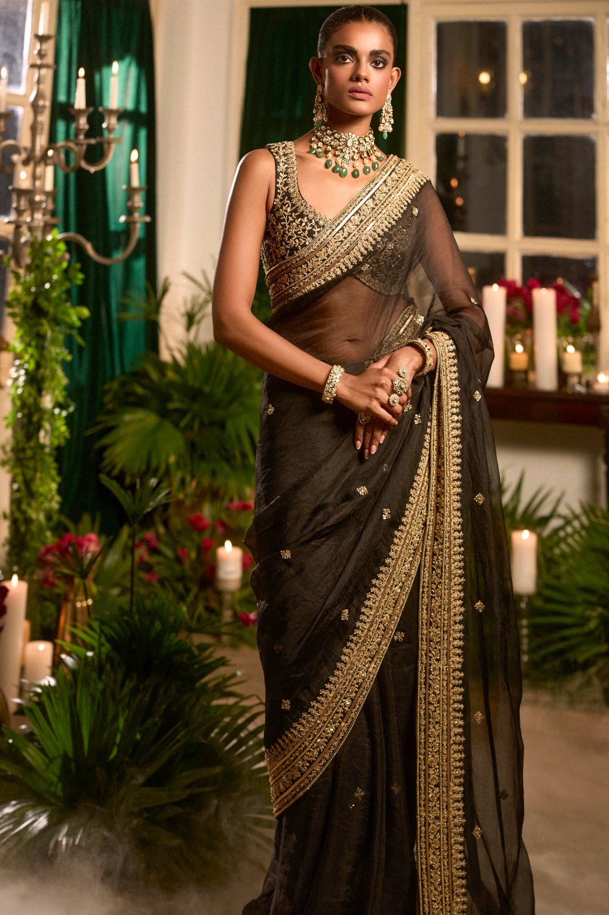 Raat Ki Rani Saree Set By Manvi Kapoor A