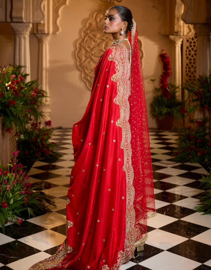 Sindoori Saree Set By Manvi Kapoor B