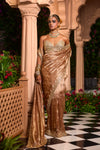 Sunheri Saree Set By Manvi Kapoor A