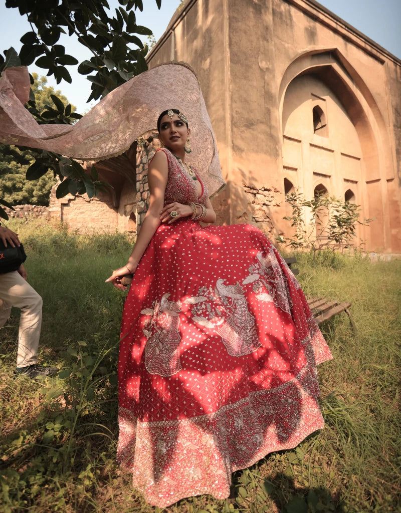 SINDOORI LEHENGA