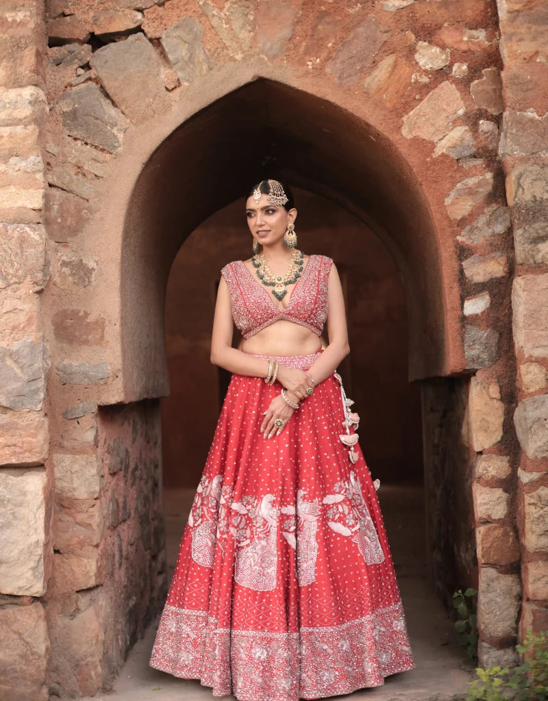 SINDOORI LEHENGA