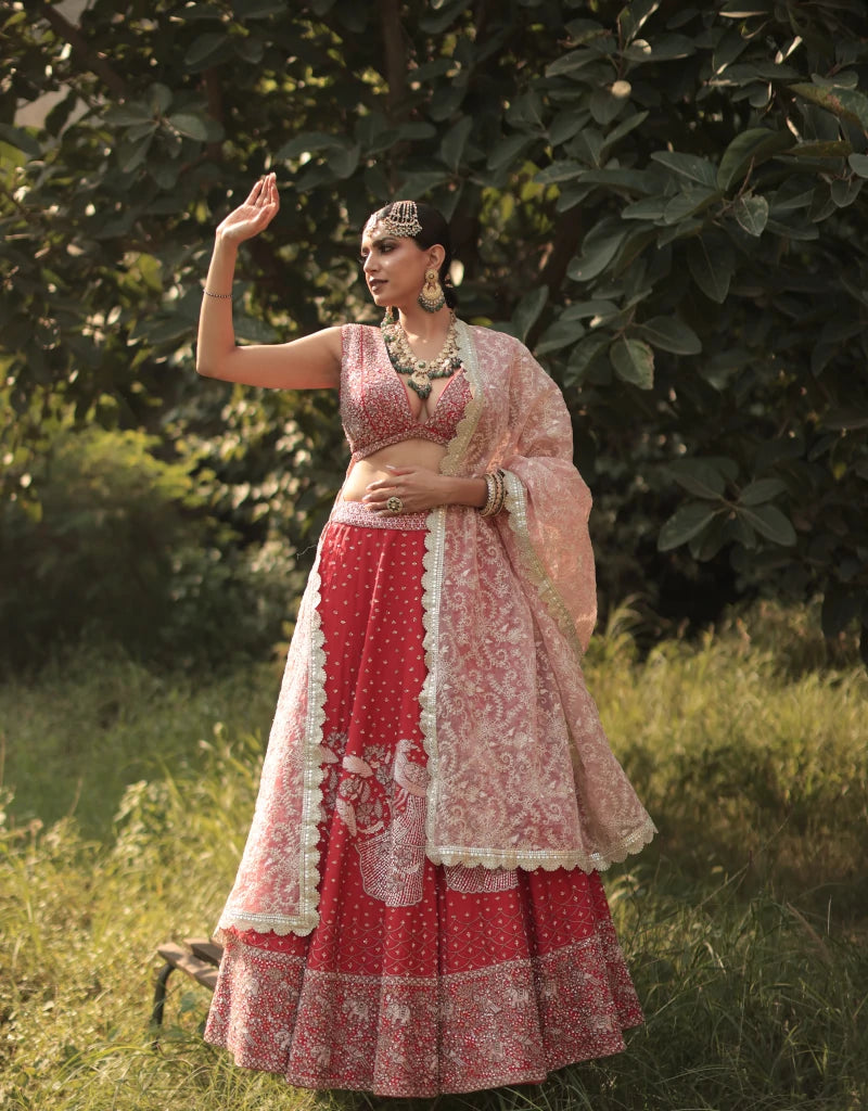 SINDOORI LEHENGA