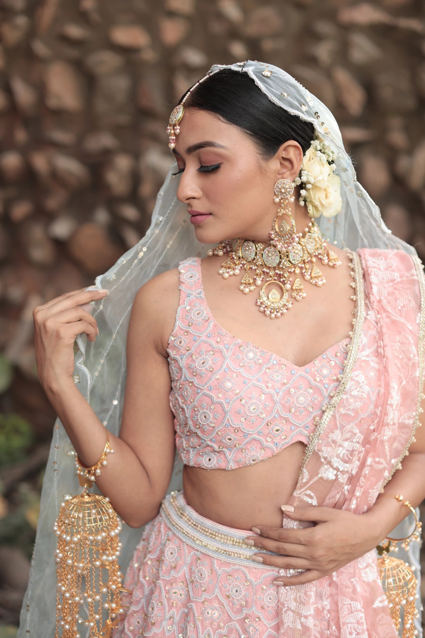 SURMAI LEHENGA Manvi Kapoor