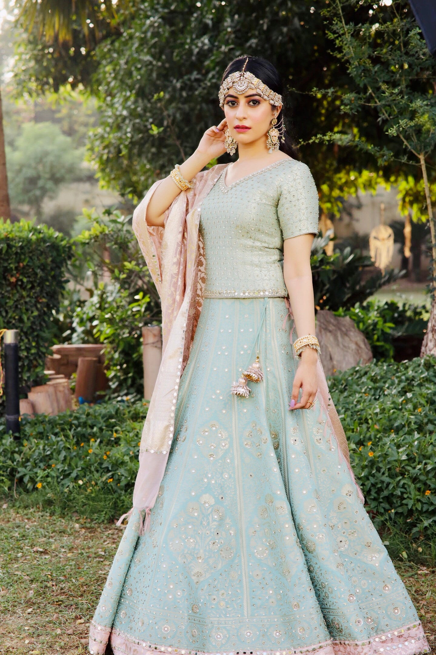 Manvi-Kapoor-Zuhur Collection-Bageecha-Lehenga-Ethnic-Indian-Womenswear