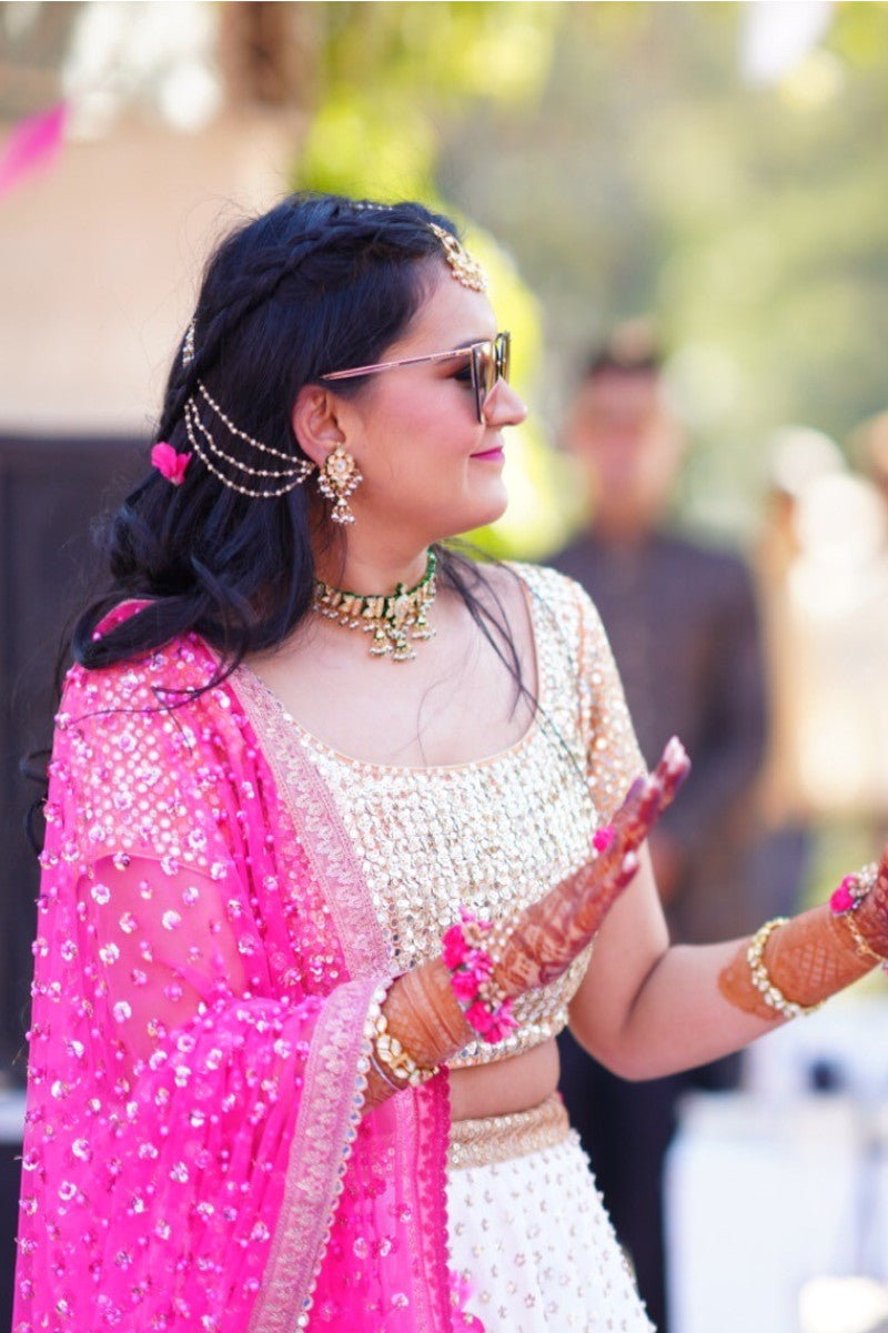 Manvi Kapoor-Real Bride-Blossom Lehenga-Ethnic Indian Womenswear