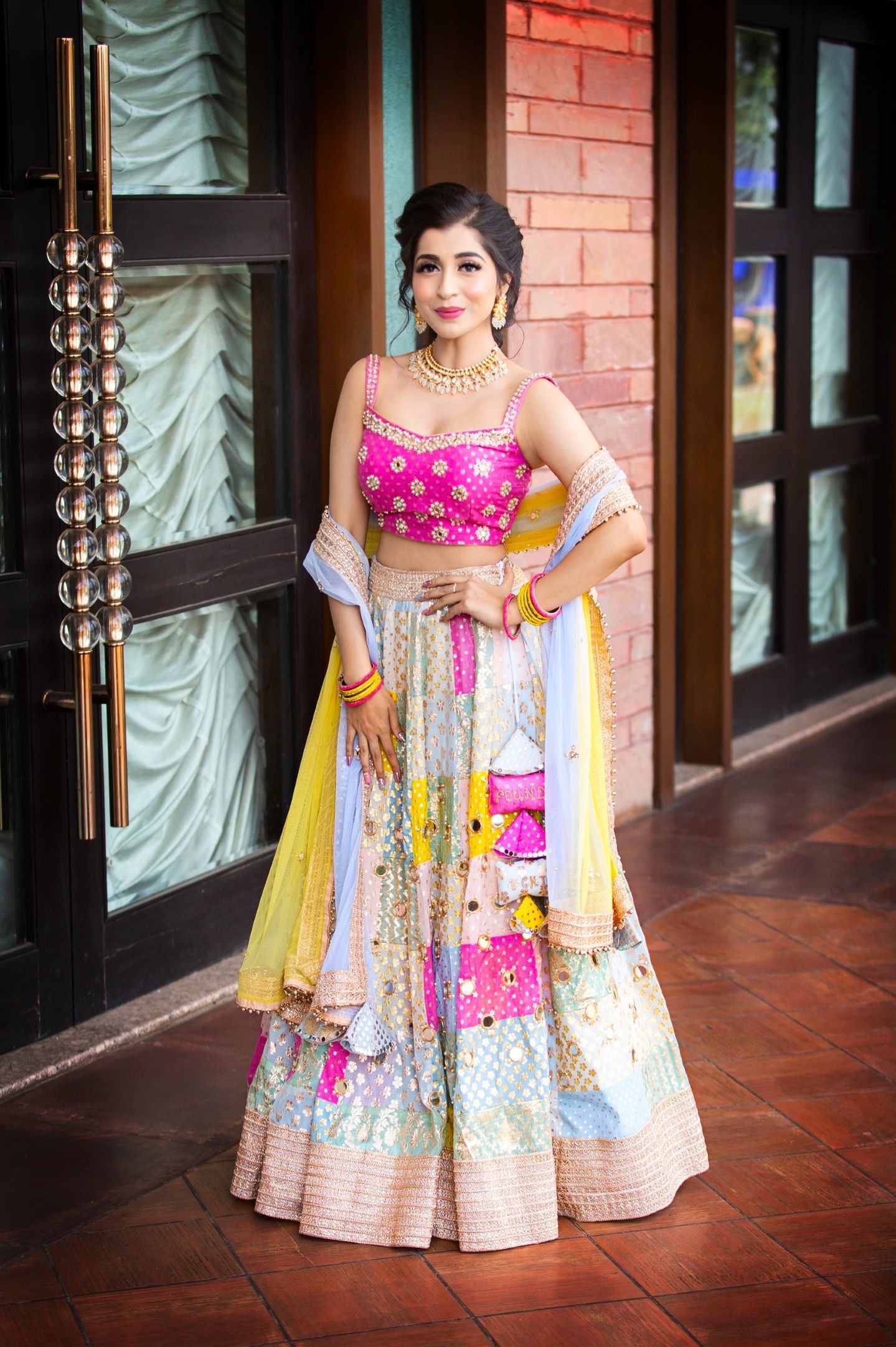 Manvi-Kapoor-Real-Bride-Rainbow-Lehenga-Ethnic-Indian-Womenswear