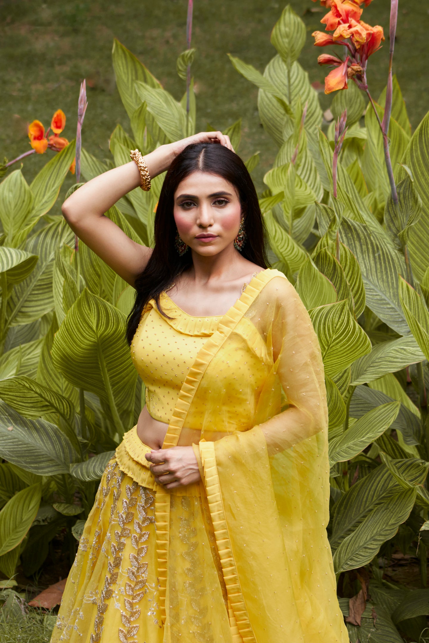 Manvi-Kapoor-Yellow-Lehenga-Ethnic-Indian-Womenswear